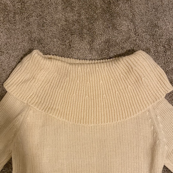 Jasper Corbell Off-the-Shoulder Cream Sweater - Picture 3 of 5